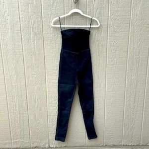 Forever 21 strapless black denim jumpsuit XS